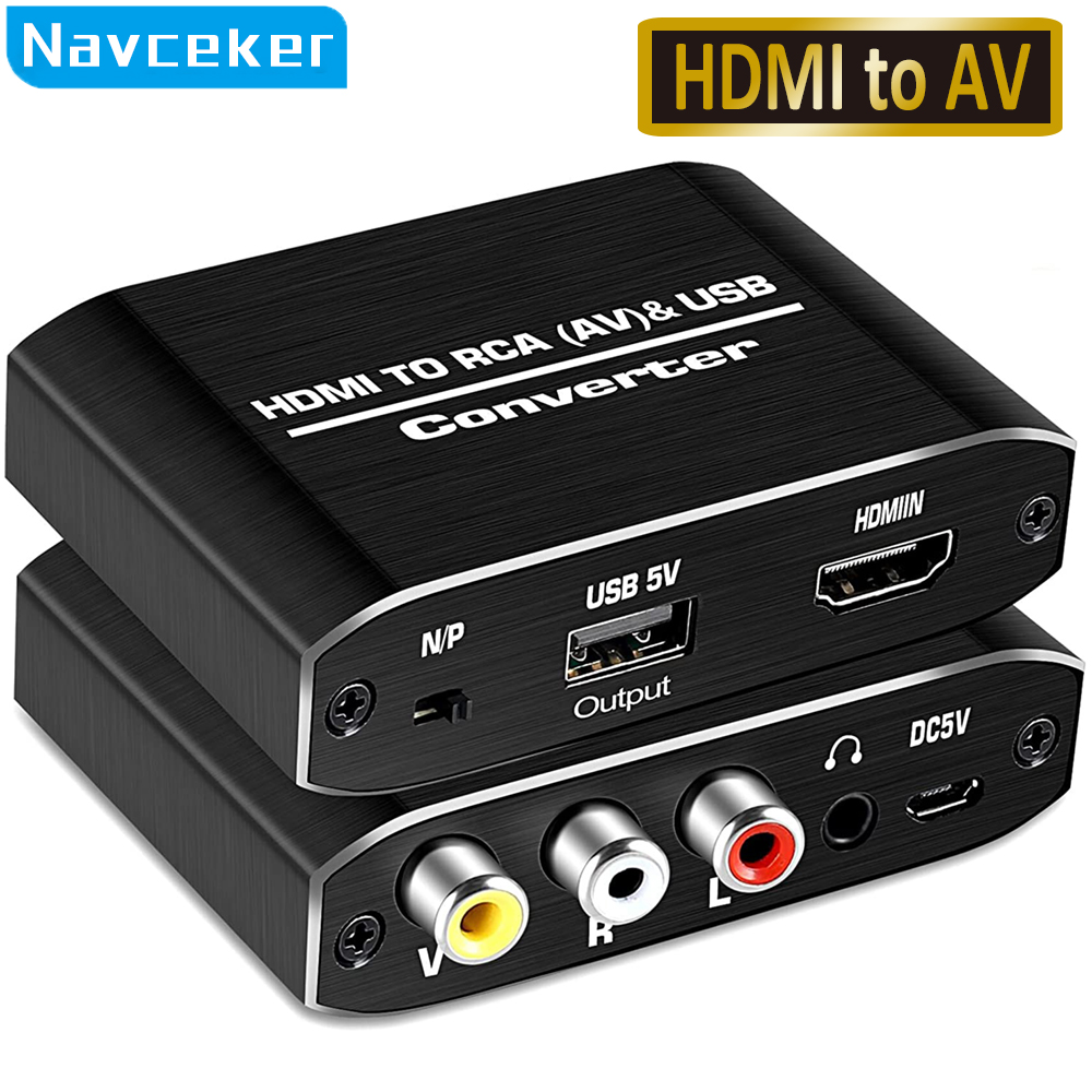 Scart To Hdmi - Navceker HDMI NAAR AV Scaler Adapter
