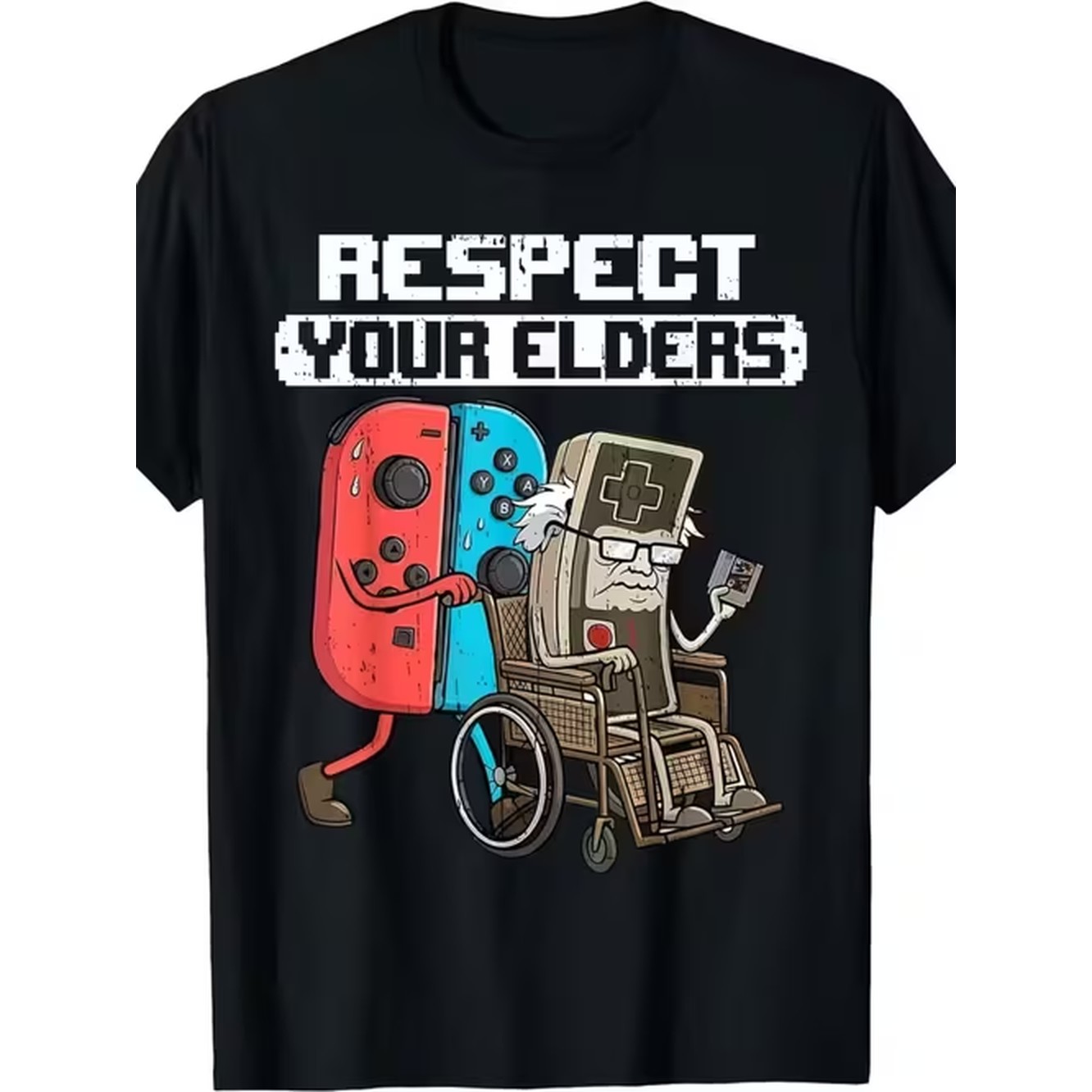 Retro Gaming T Shirt - Herenpatroon T-shirt Thema Elders Comfortabel Retro
