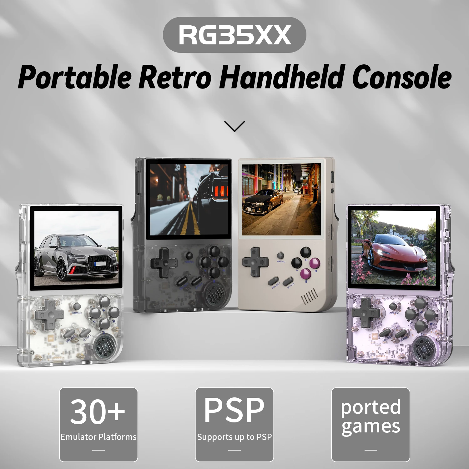 Retro Gaming Kiosk - RG35XX draagbare gameconsole met Linux-systeem, 3,5