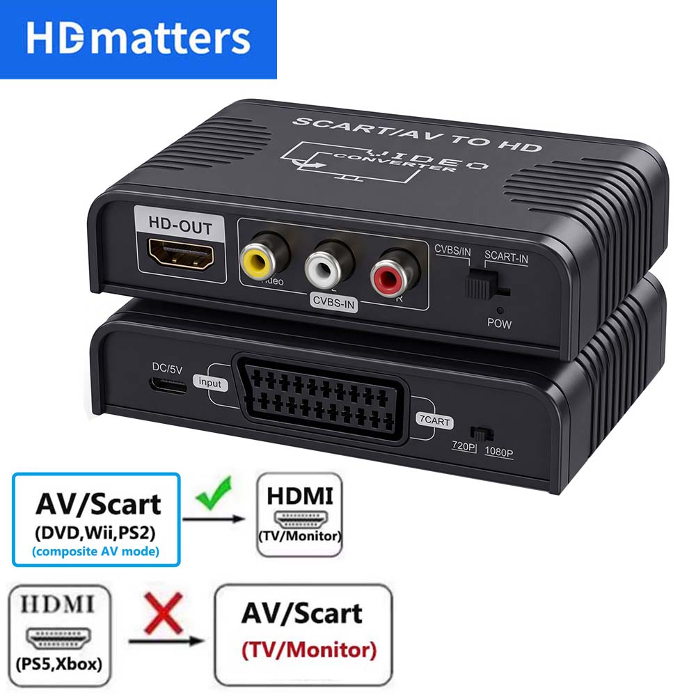 Scart naar HDMI Converter 2-in - Scart To Hdmi recensie en prijs